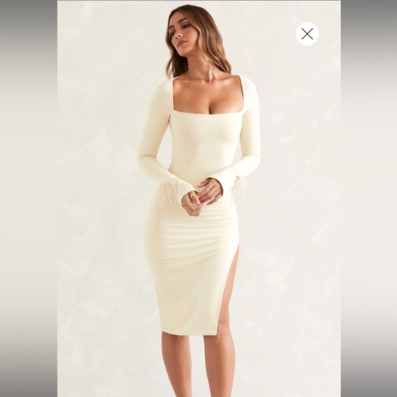 Cream dress like new from oh polly 🤍✨ Worn only once - Picture 11 of 11